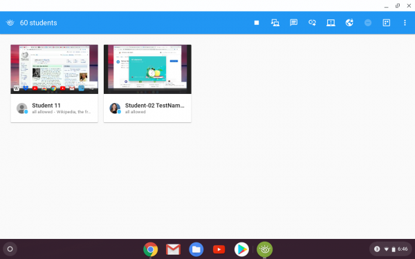 Netop Vision for Chromebooks Monitoring