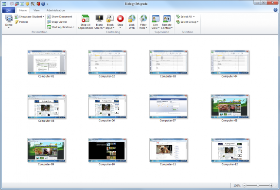 Netop Vision Dashboard
