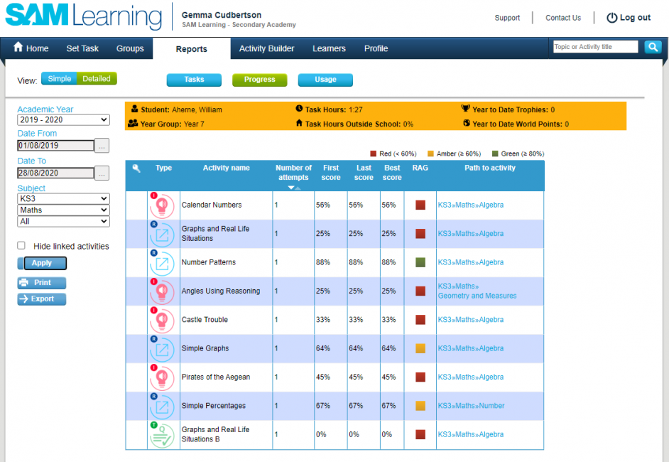 Online Review and Assessment with SAM Learning - BESA LendED